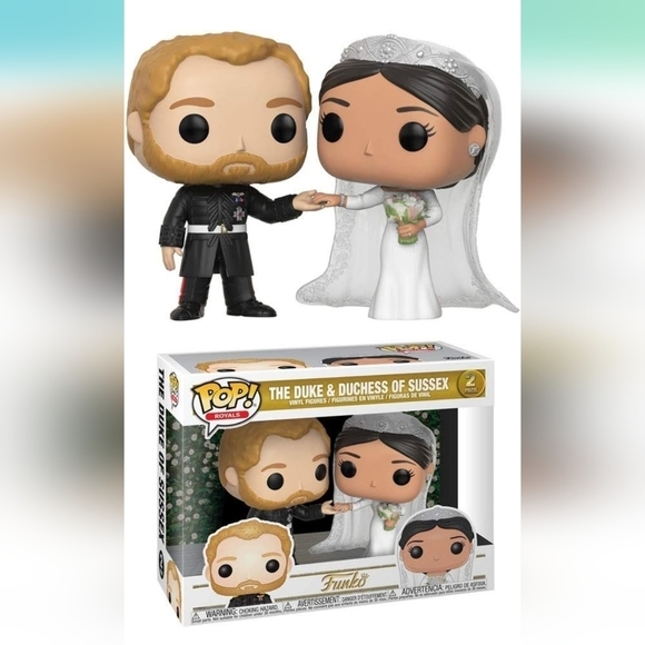 Duke and Duchess of  Sussex Funko Set - Picture 1 of 3